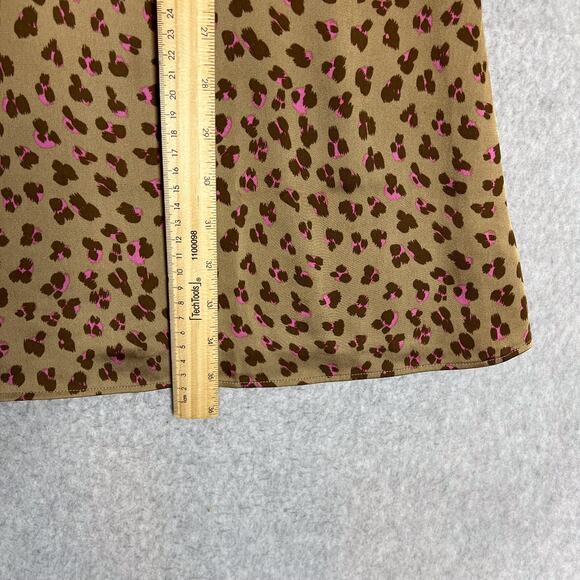 Cabi Animal Print Casino Satin Slip Cami Mini Dress Size Small - Picture 10 of 12